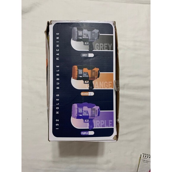 Electric Bubble Machine 132 bubbles black/orange - Picture 6 of 7